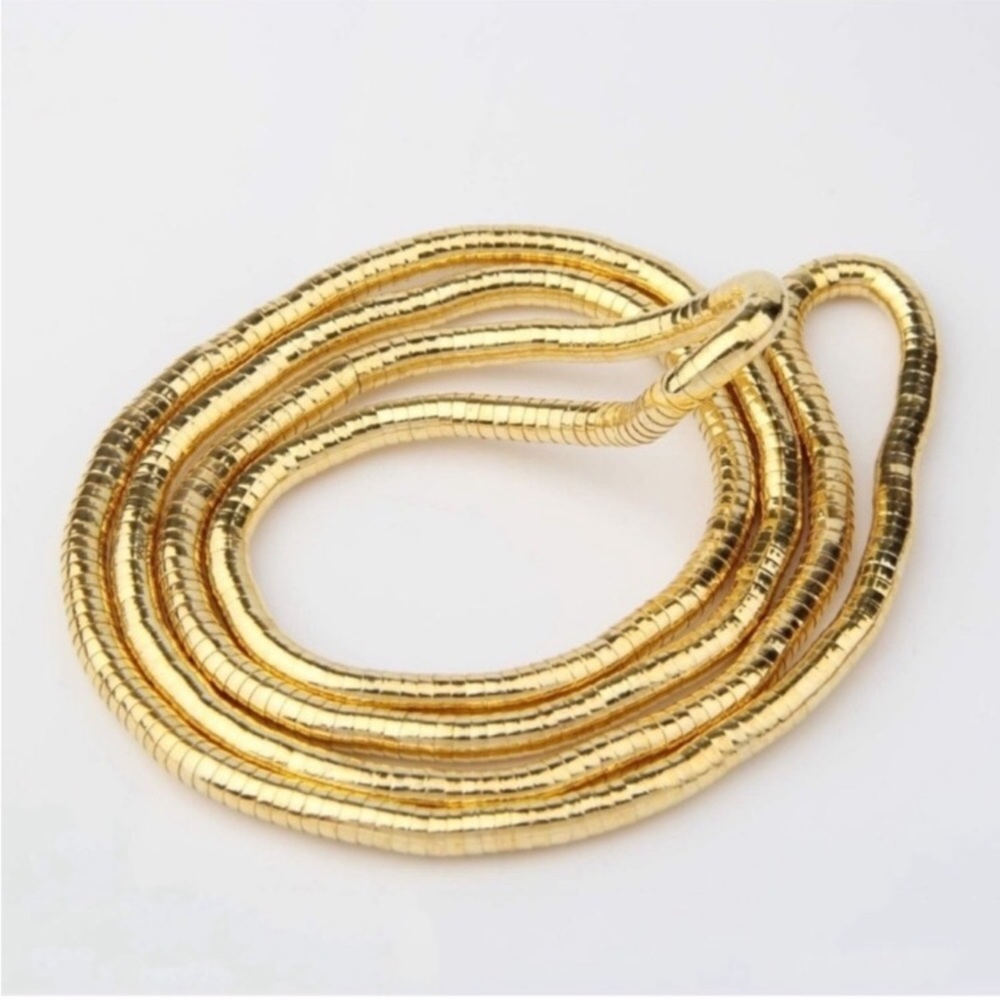 New 24k Gold Plated Bendable Gold Necklace - Picture 5 of 9